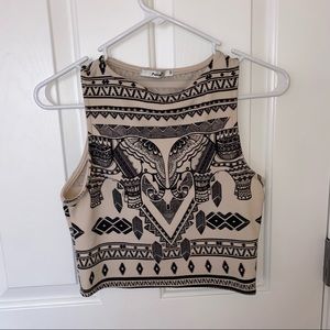 Aztec Crop Top - S